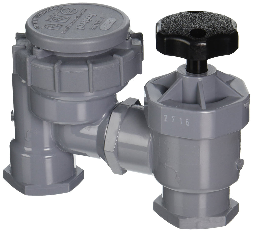 Irritrol 2709PR front profile showing valve body and vacuum breaker, ensuring safe backflow protection