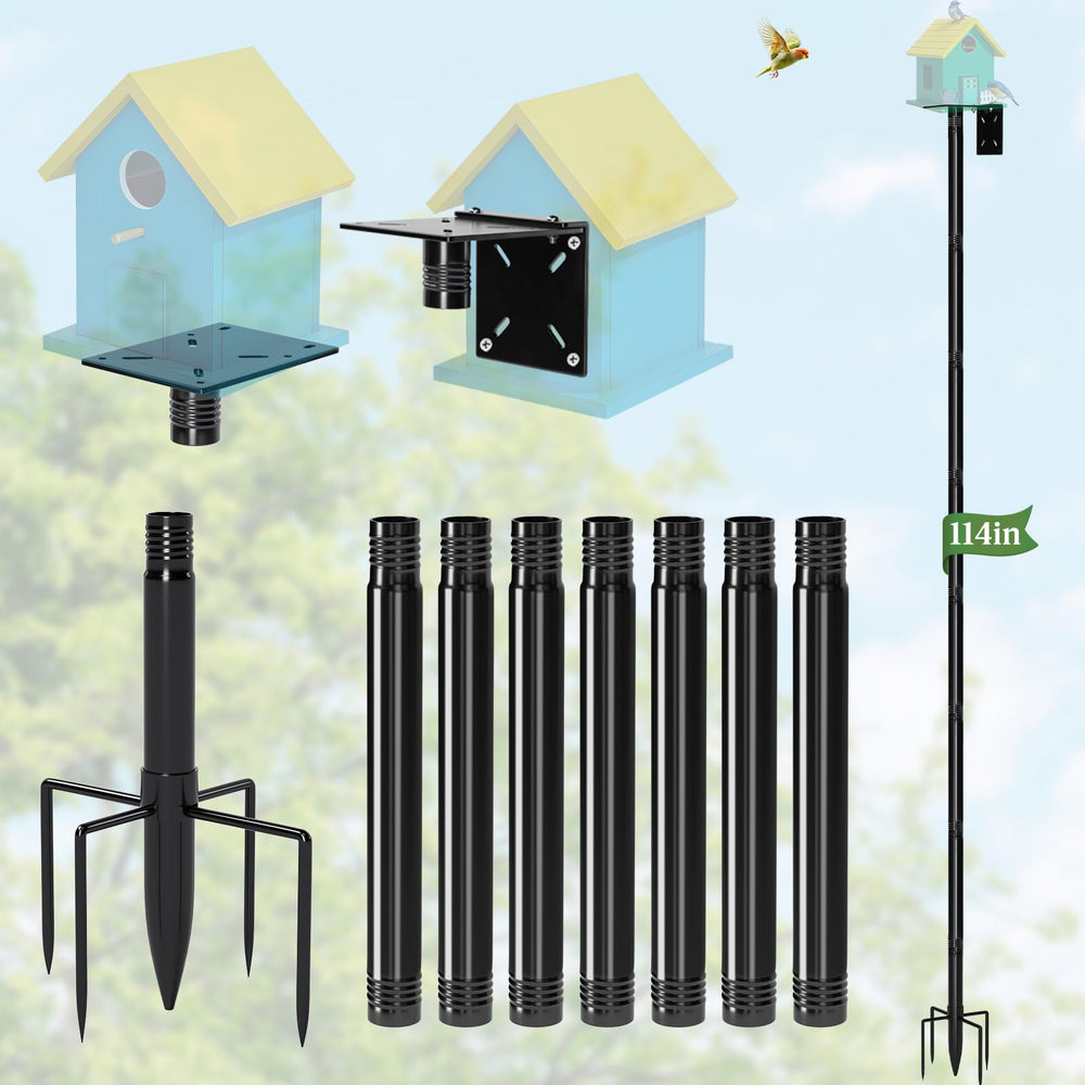 ISENLAND front view of fully assembled pole showing strong support