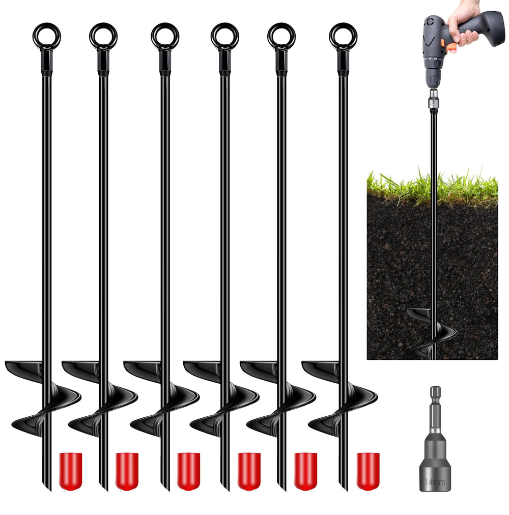 Isohit front view of six 30-inch anchors showing kit completeness and durability