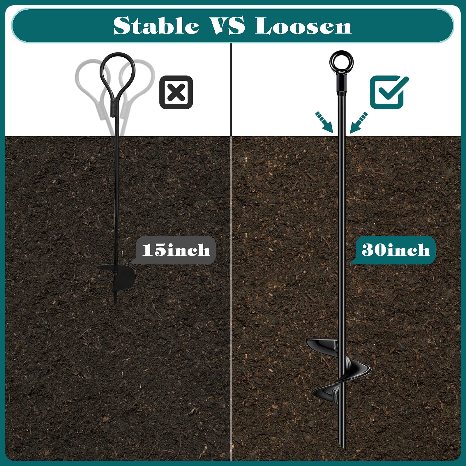Isohit anchor installed near a shed demonstrating stronger wind resistance