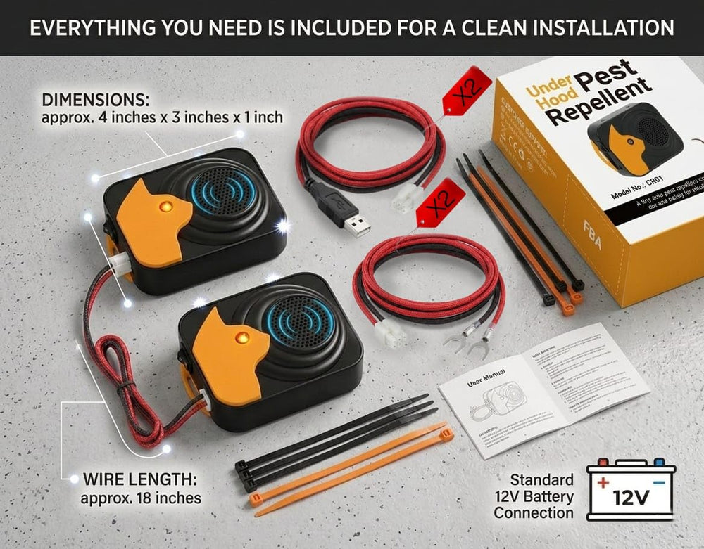 ISYANA kit laid out with manual and zip ties, easy quick-install package for users