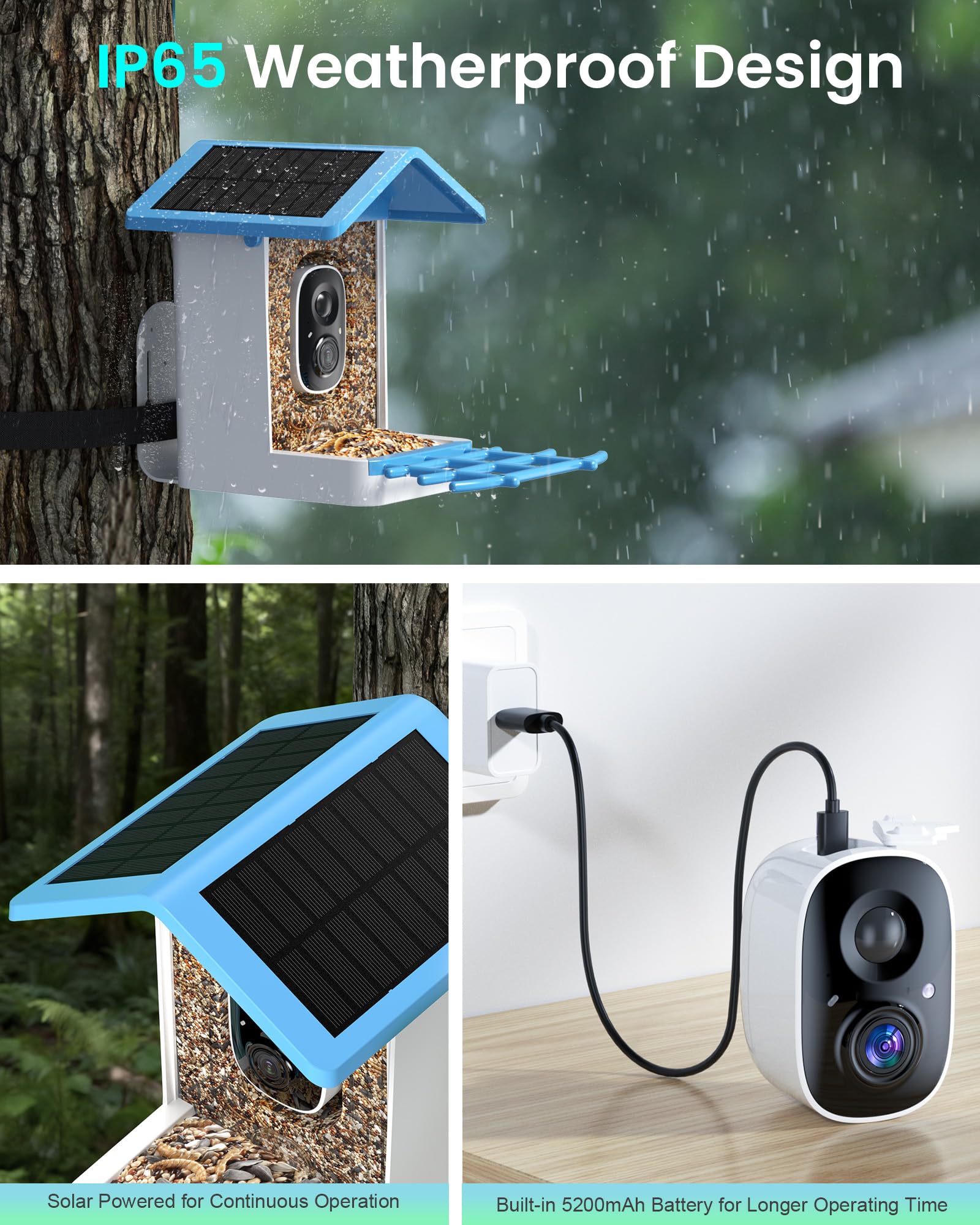 isYoung held in hand for size comparison, compact outdoor placement benefit