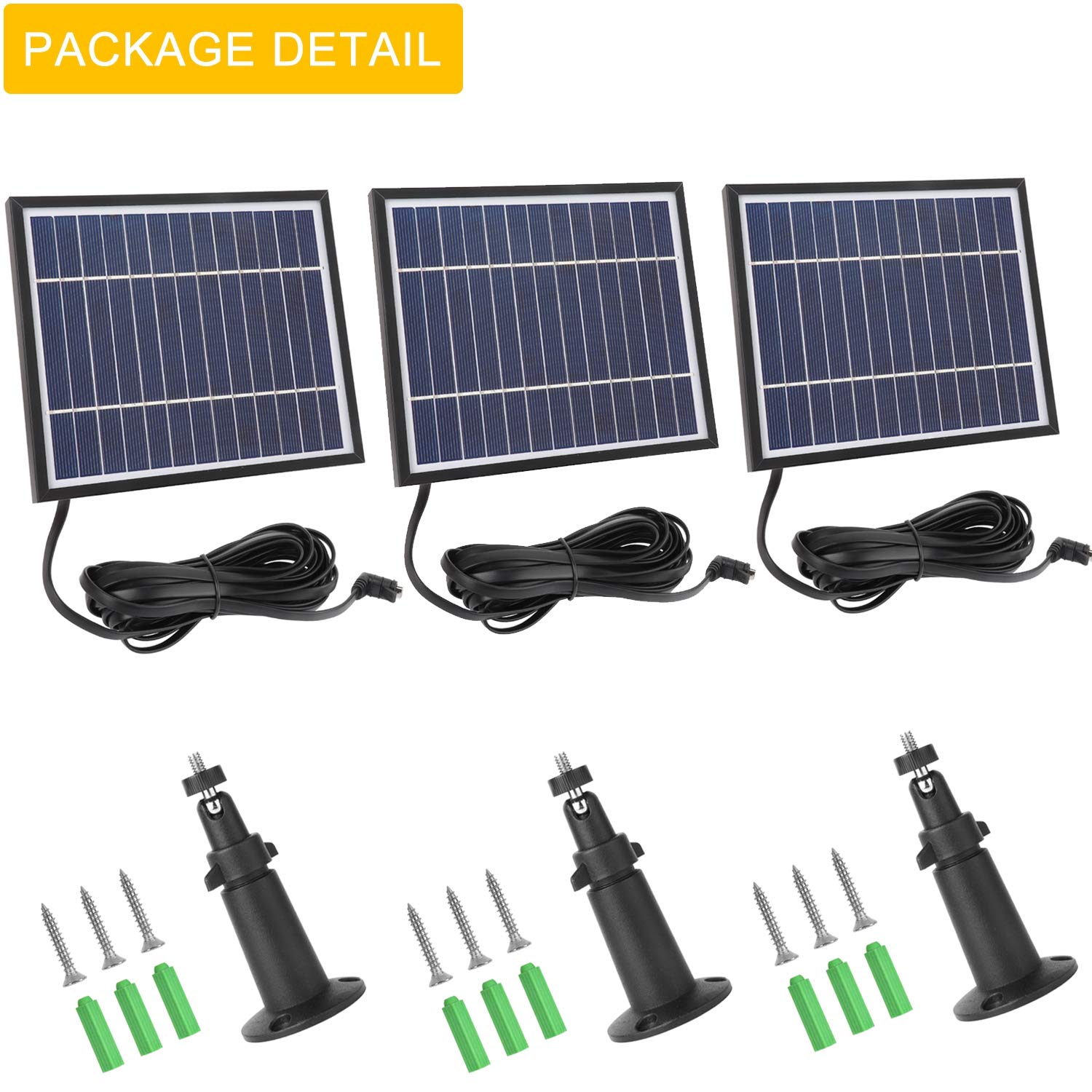 iTODOS three-pack installed near cameras showing continuous power convenience