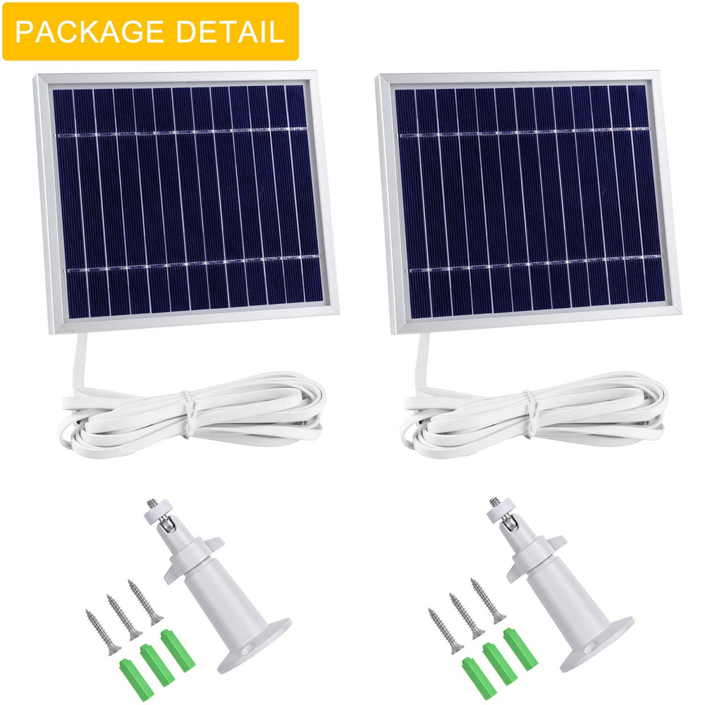 iTODOS solar panel on porch powering camera for continuous monitoring benefit