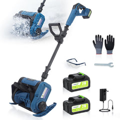 iToolMax front packaging showing compact snow blower and key specs for easy purchase choice