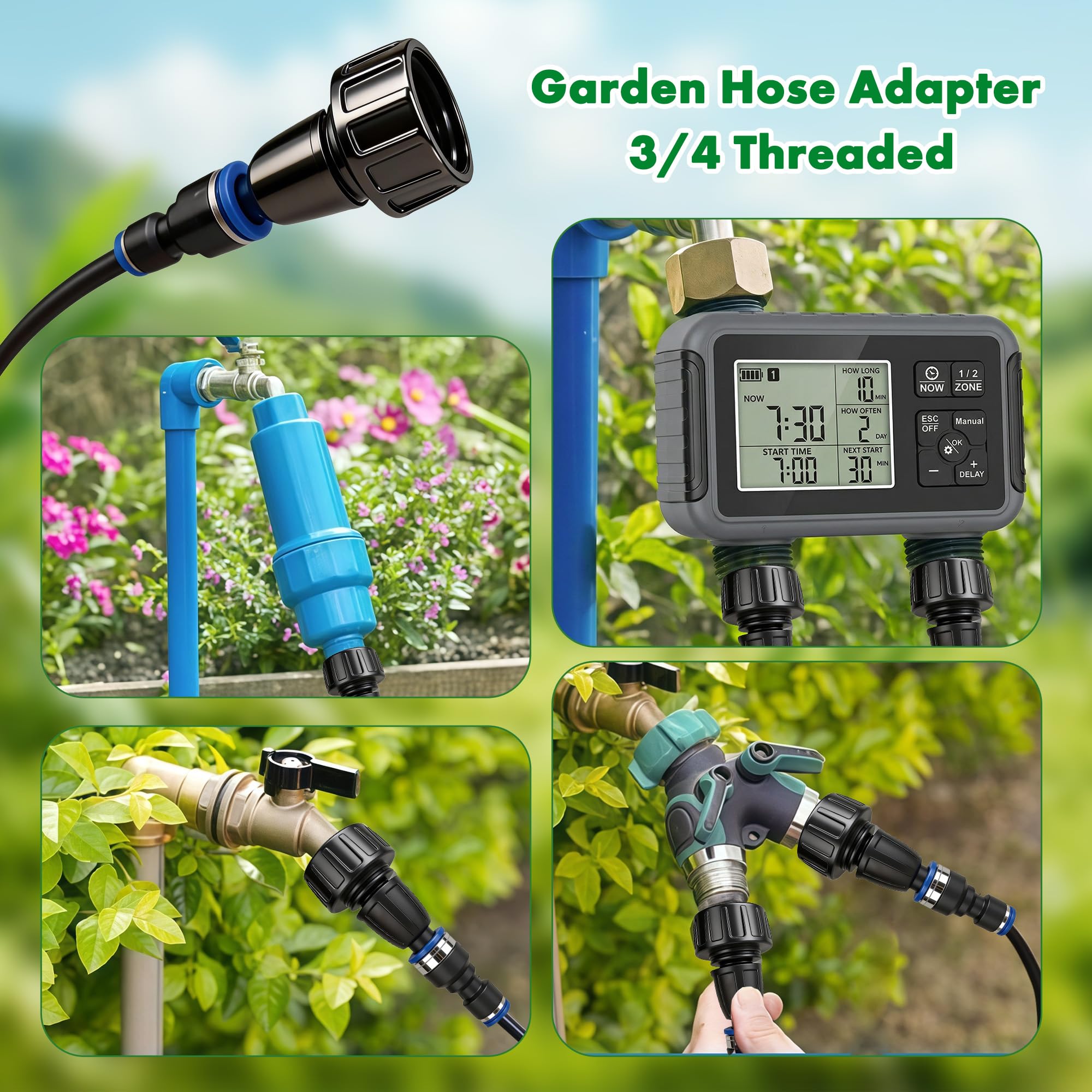 iToolMax installed in greenhouse providing uniform irrigation across rows