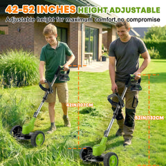 iToolMax plastic blade detail for soft grass trimming with gentle finish