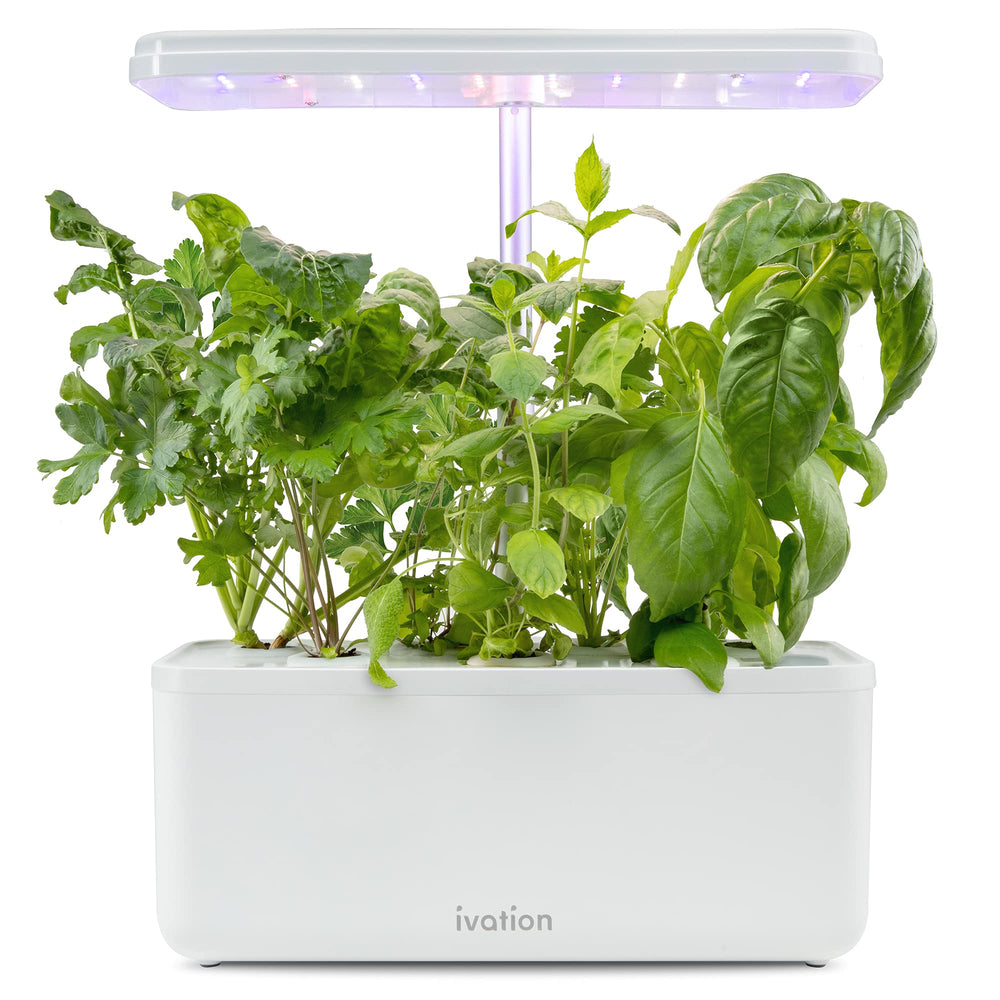 Ivation touch control panel close-up with easy automatic lighting modes