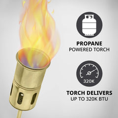 Ivation 12-foot hose layout showing extended reach for safer operation