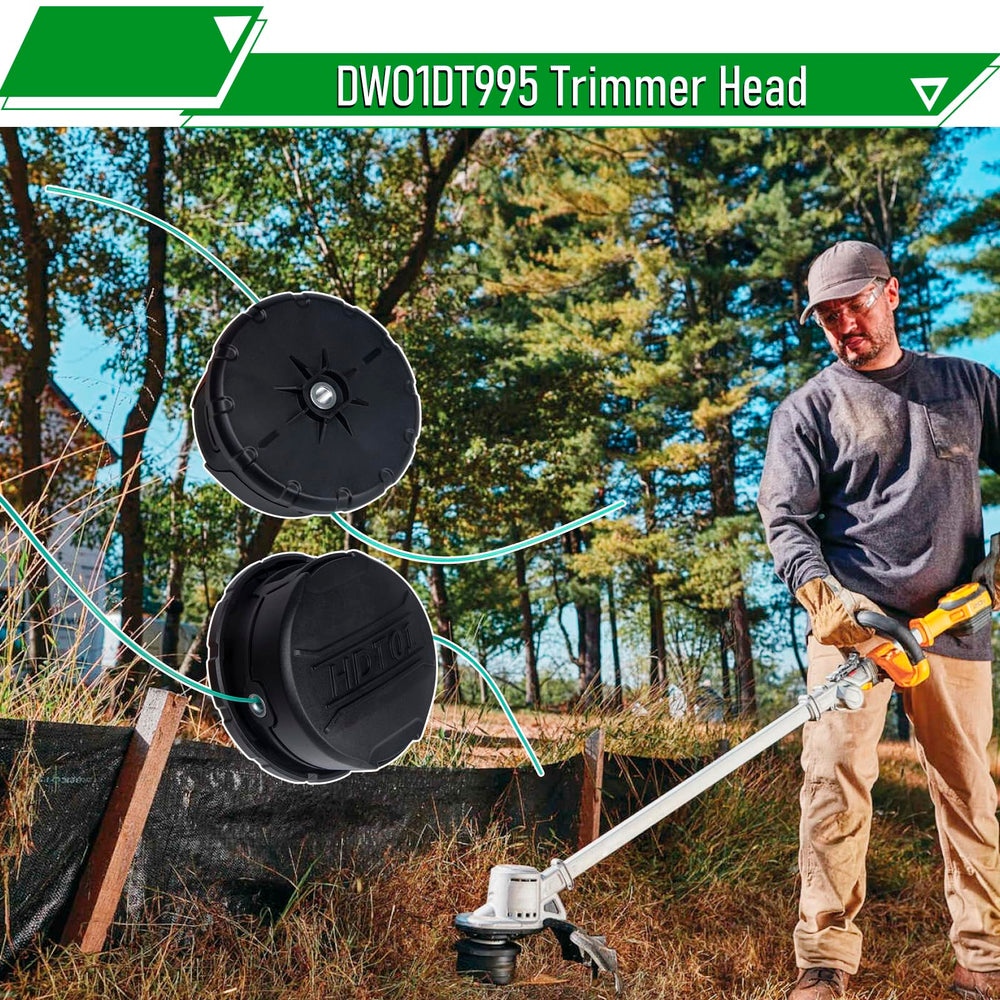 IVONNEY trimmer head in garden action showing neat edging and fast cutting