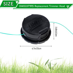 IVONNEY trimmer head side profile demonstrating compact, durable design benefit