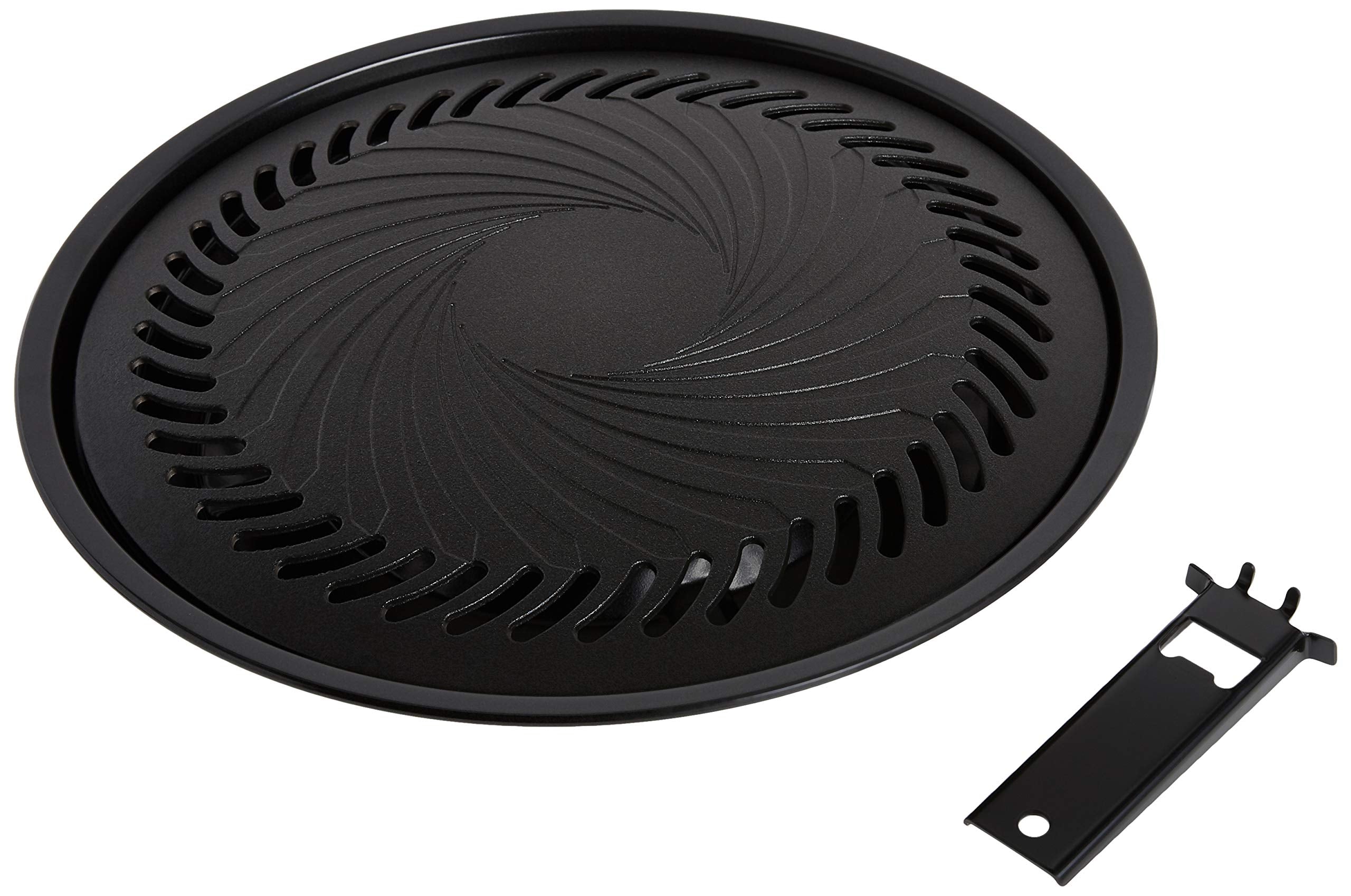 Iwatani grill plate front view showing compact portable design and quick setup benefit
