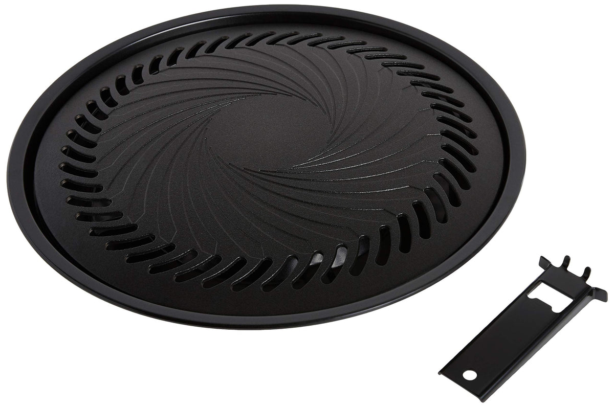 Iwatani grill plate front view showing compact portable design and quick setup benefit