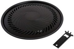 Iwatani grill plate front view showing compact portable design and quick setup benefit