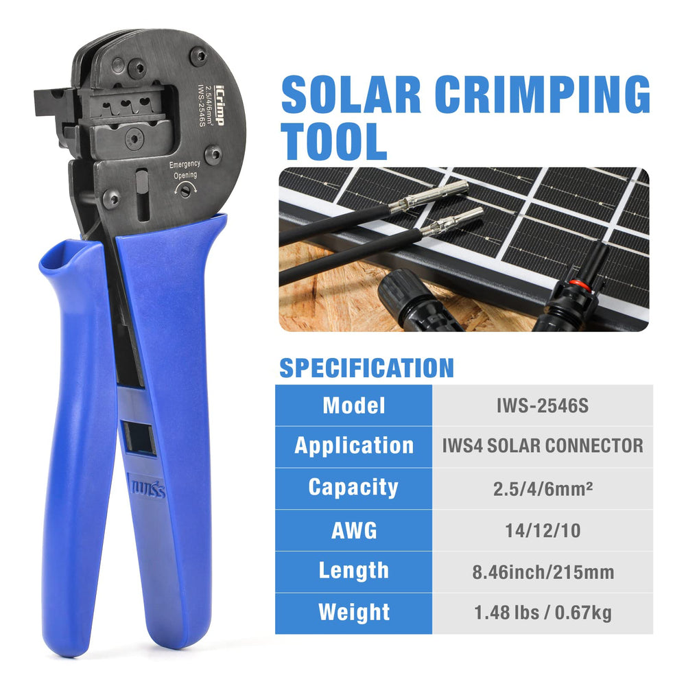 IWISS cutter blade detail cutting PV cable for smooth, deformation-free ends