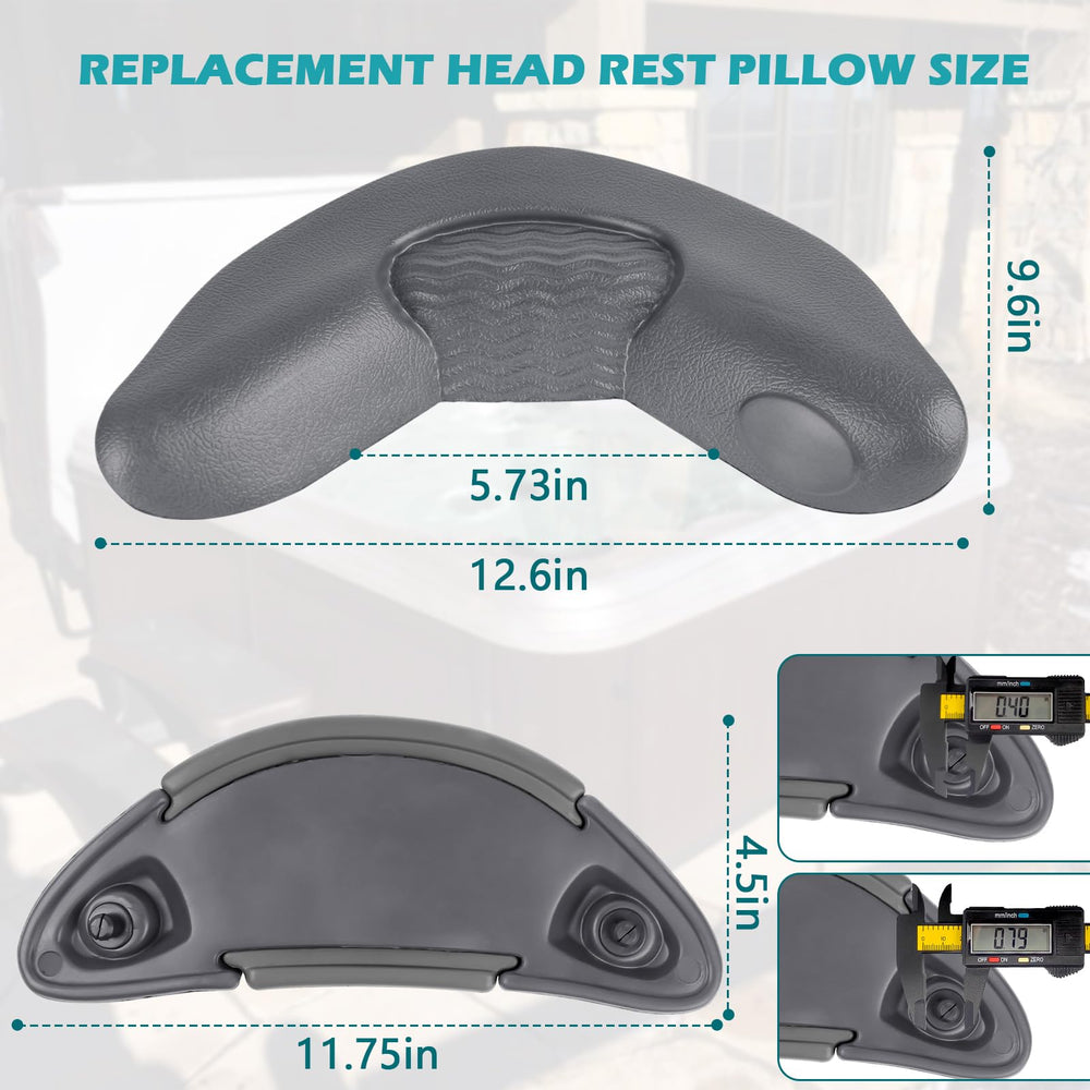 IWIWE headrest installed in Artesian Island spa demonstrating OEM fit