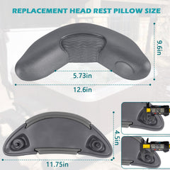 IWIWE headrest installed in Artesian Island spa demonstrating OEM fit