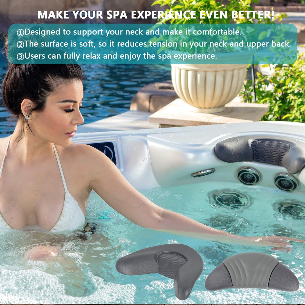 IWIWE headrest in a spa scene with person relaxing illustrating comfort