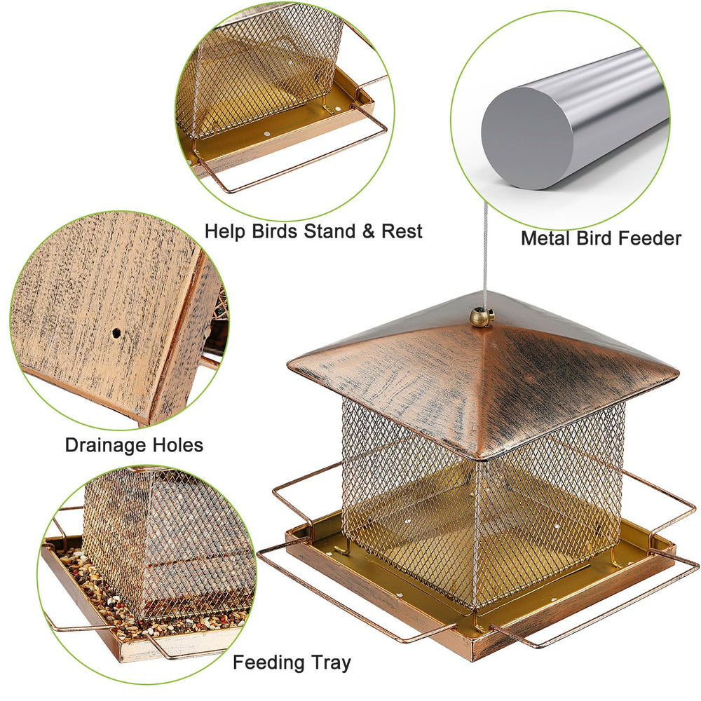 IWNTWY acrylic panels shielding seed from rain benefit of dry feed