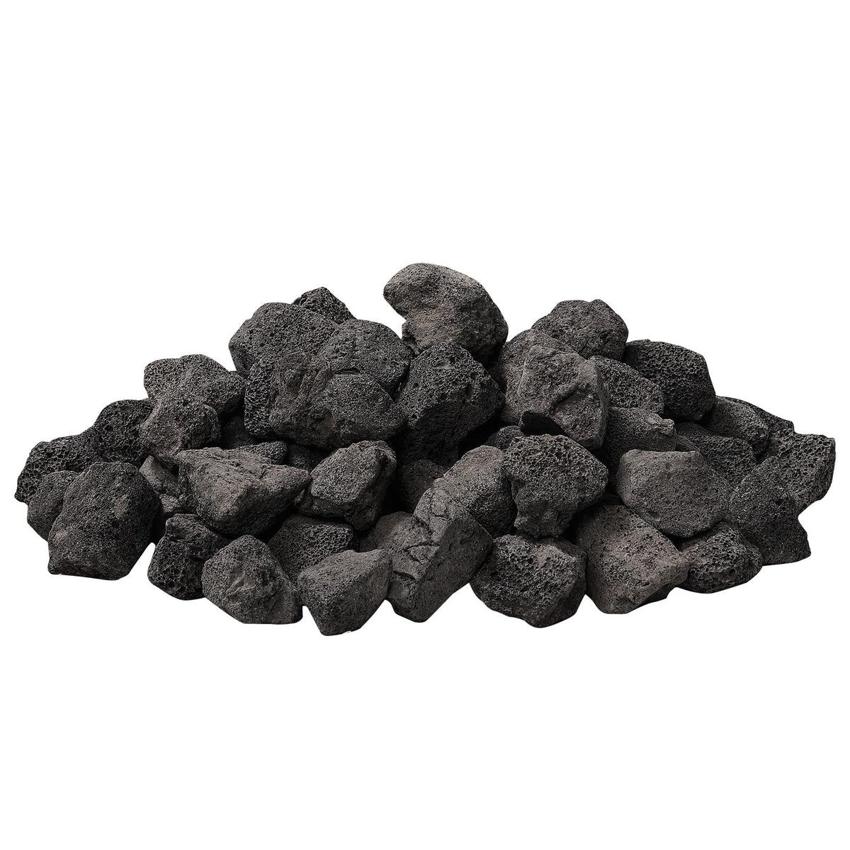 IwoodUS front packaging showing 10 lb bag and natural black lava rocks benefit durability