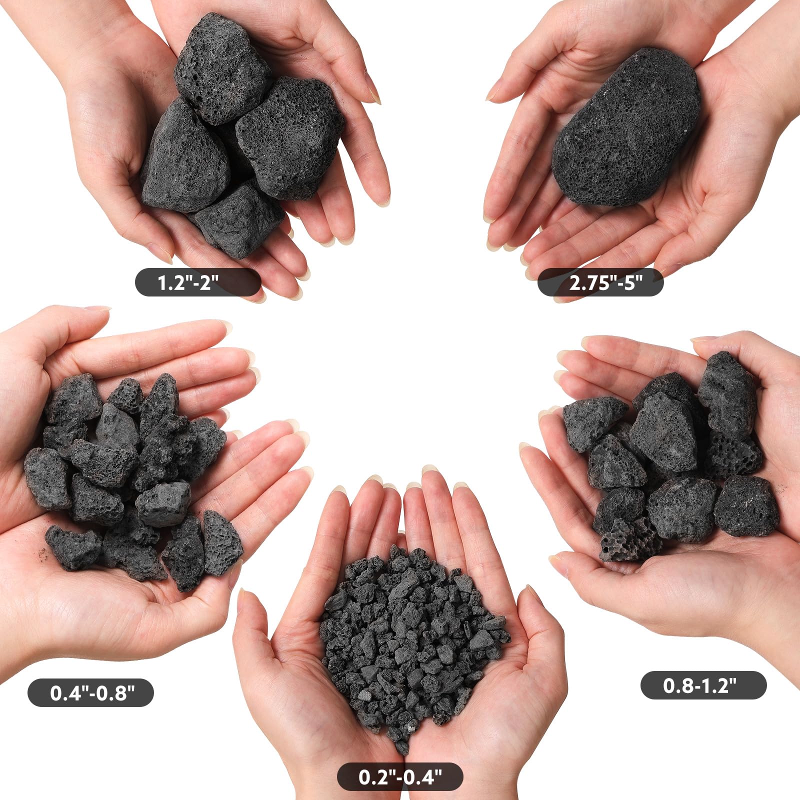 IwoodUS lava rocks fitted into an indoor fireplace for neat, low-maintenance fire appeal benefit