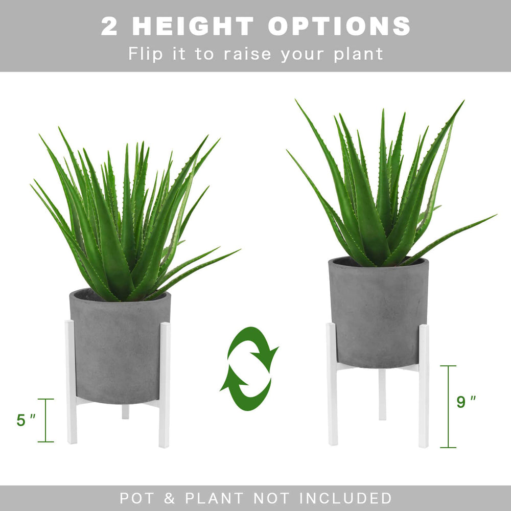 IZIDDO two stands showing flipped height comparison for versatile display options