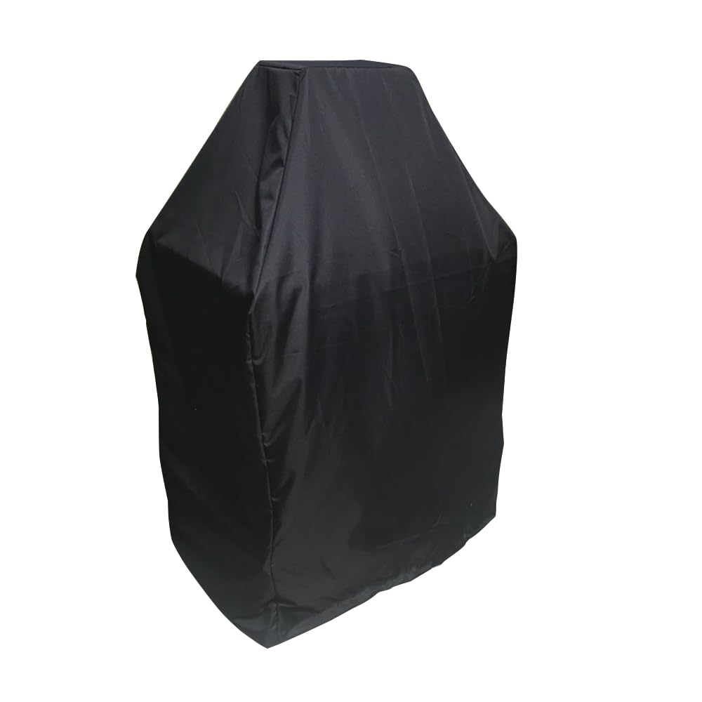 Izzybang front view of tall fireplace cover showing full fit and protection