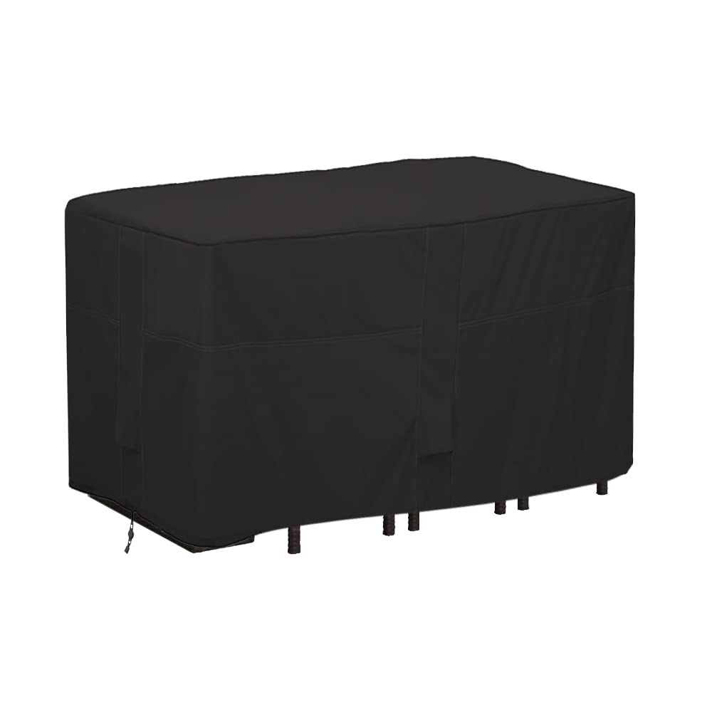 Izzybang front view showing full cover protecting a bar-height set and preventing damage