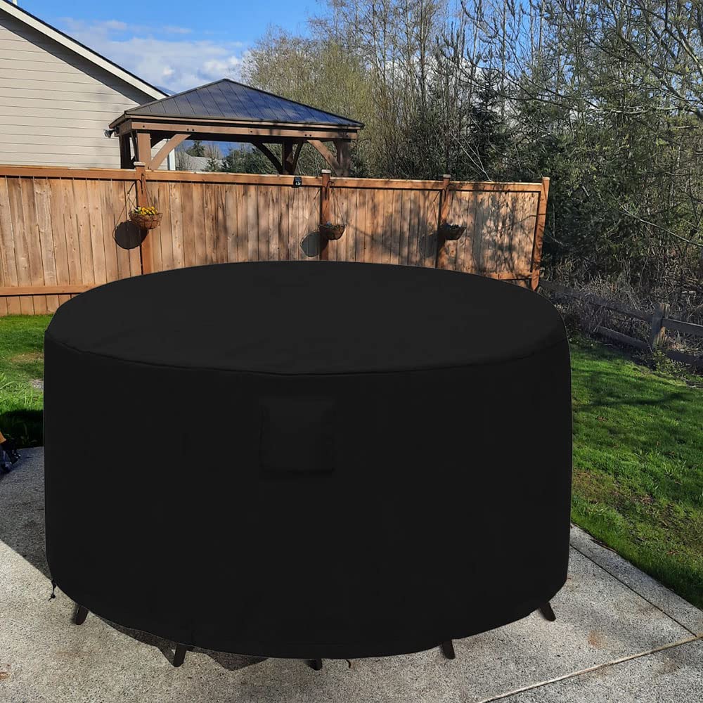 Izzybang cover sheltering table from snow to prevent water pooling and damage