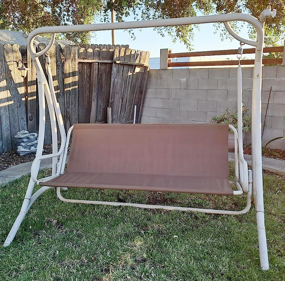 J&C lifestyle patio setting with swing fitted showing outdoor comfort benefit