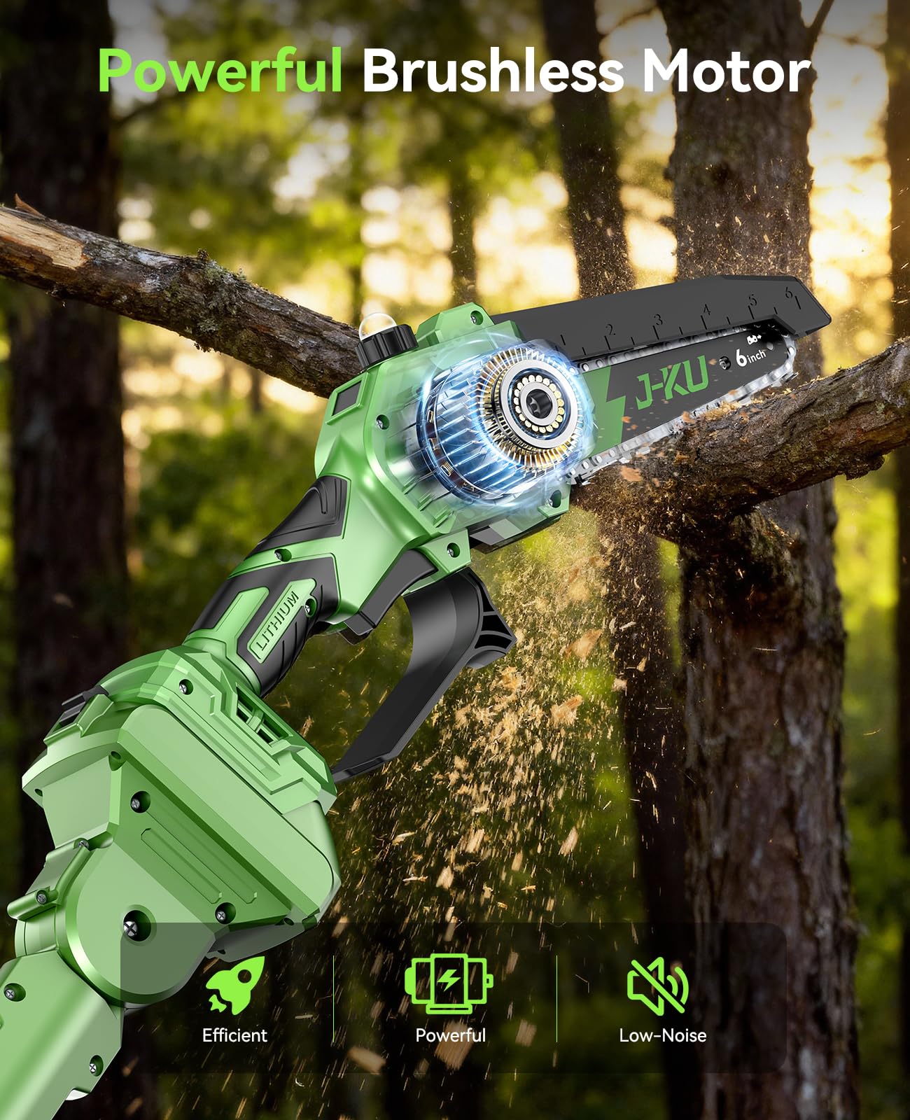 J-KU multi-angle cutting head in use demonstrating adjustable trimming angles