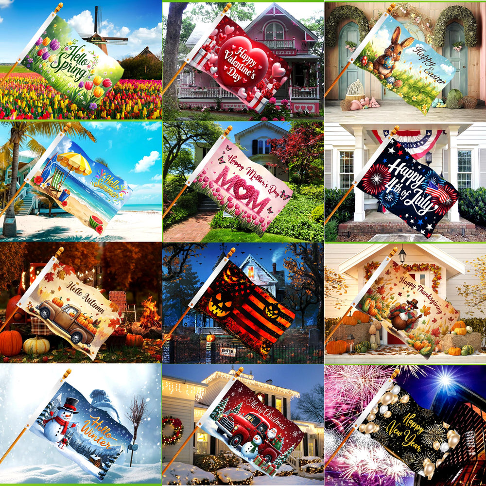 Jaailee assortment closeup showing holiday prints and vivid double-sided color