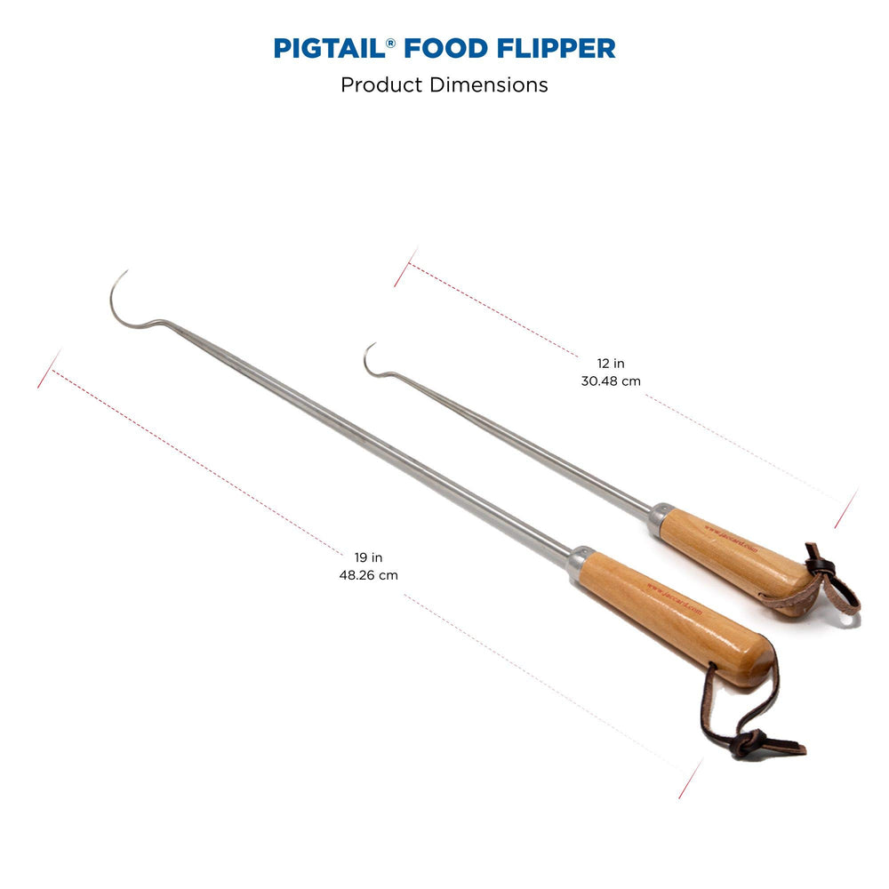 Jaccard 19-inch PigTail full length image demonstrating safe distance from flames