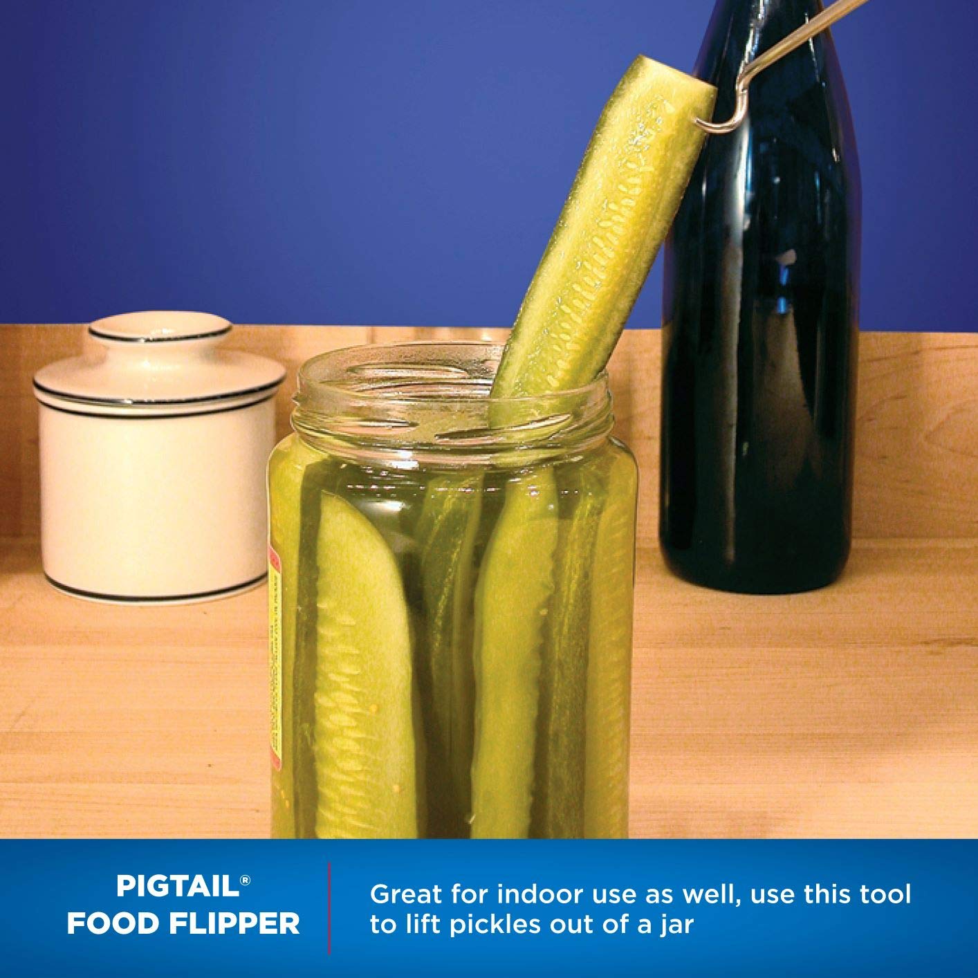 Jaccard PigTail set on countertop during food prep showing organized, efficient workflow