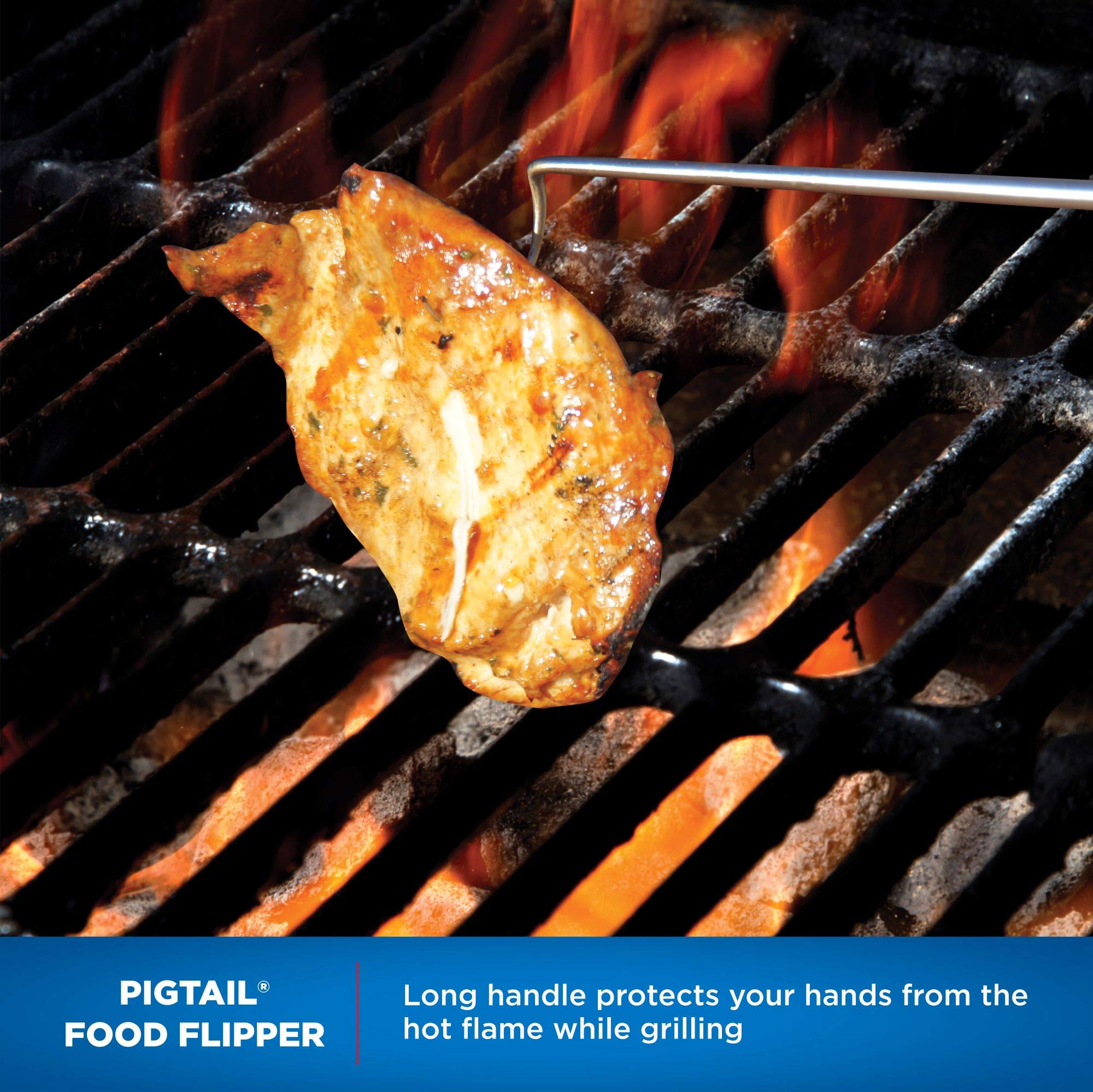Jaccard PigTail stainless steel shaft and hook detail highlighting durable construction