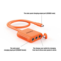 Jackery connector close up of PC-coated shell for safer outdoor use