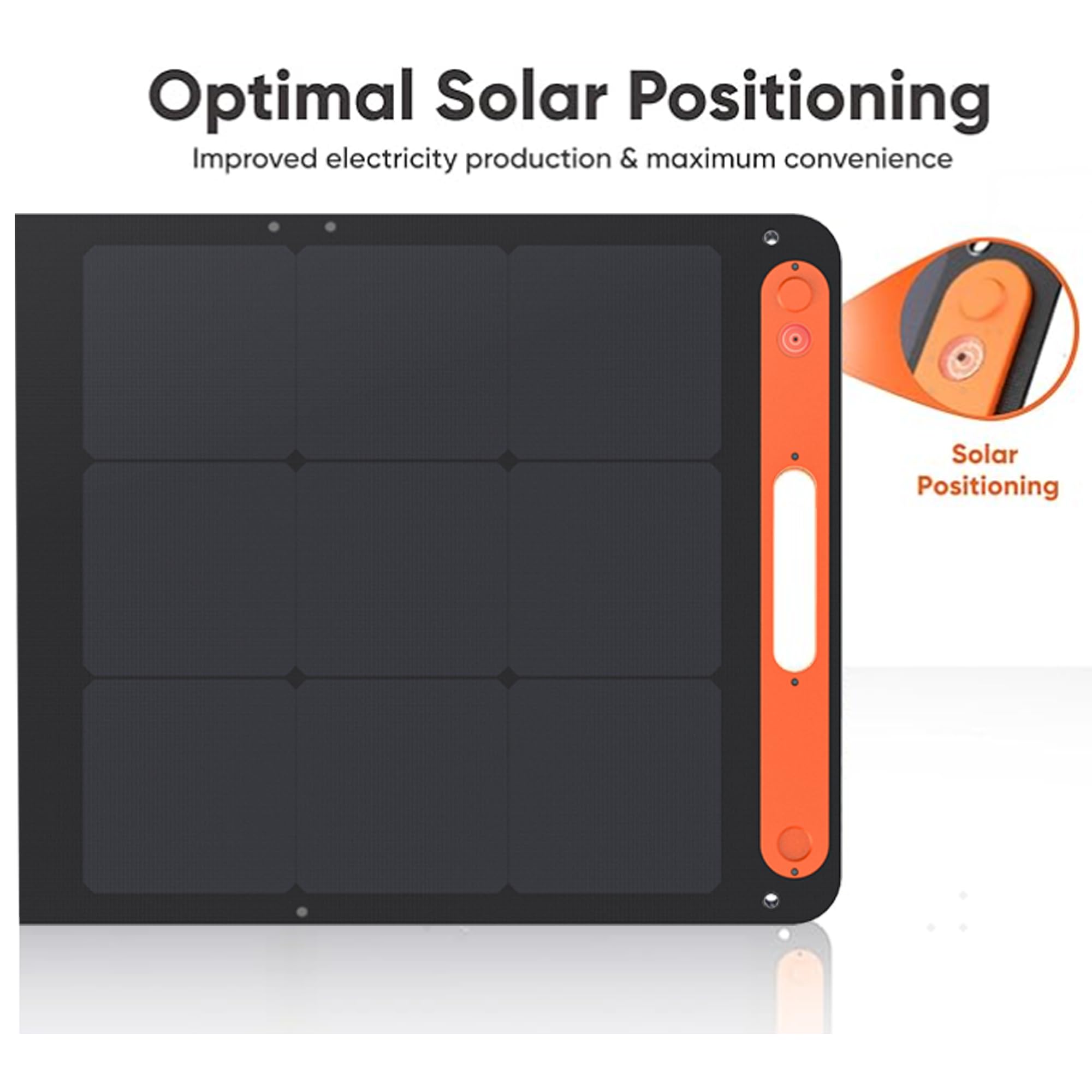 Jackery panel side frame and ergonomic handle demonstrating durable transport convenience