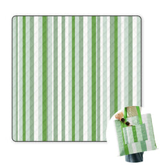 Jactum front view of tote blanket showing roomy, reversible top and handles