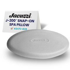 Jacuzzi J-300 front view of replacement pillow showing clean gray finish and fit benefit