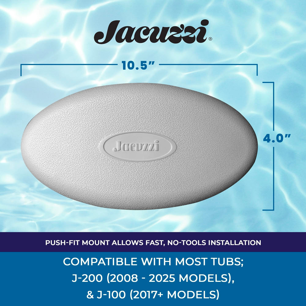 Jacuzzi snap-in detail showing attachment tabs for secure fit benefit