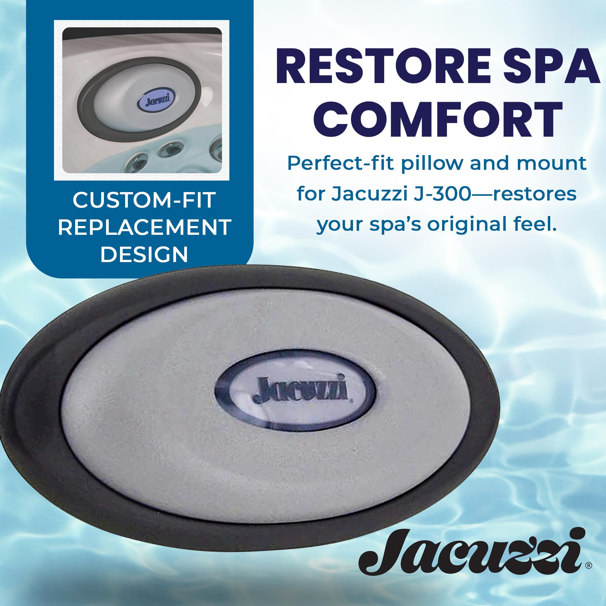 Jacuzzi close-up of spa-grade vinyl texture for durable finish