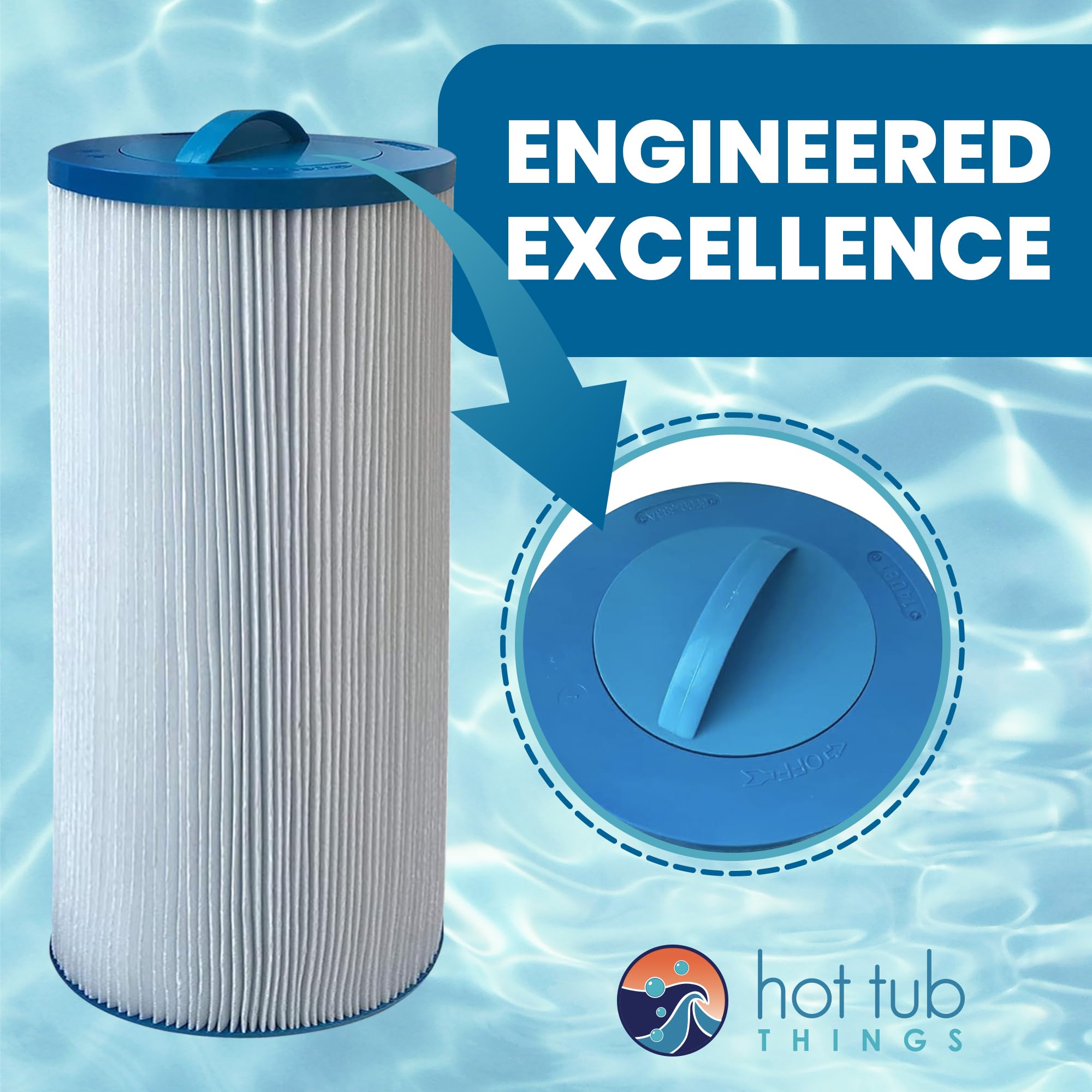Jacuzzi ProClear size comparison with ruler for accurate fit
