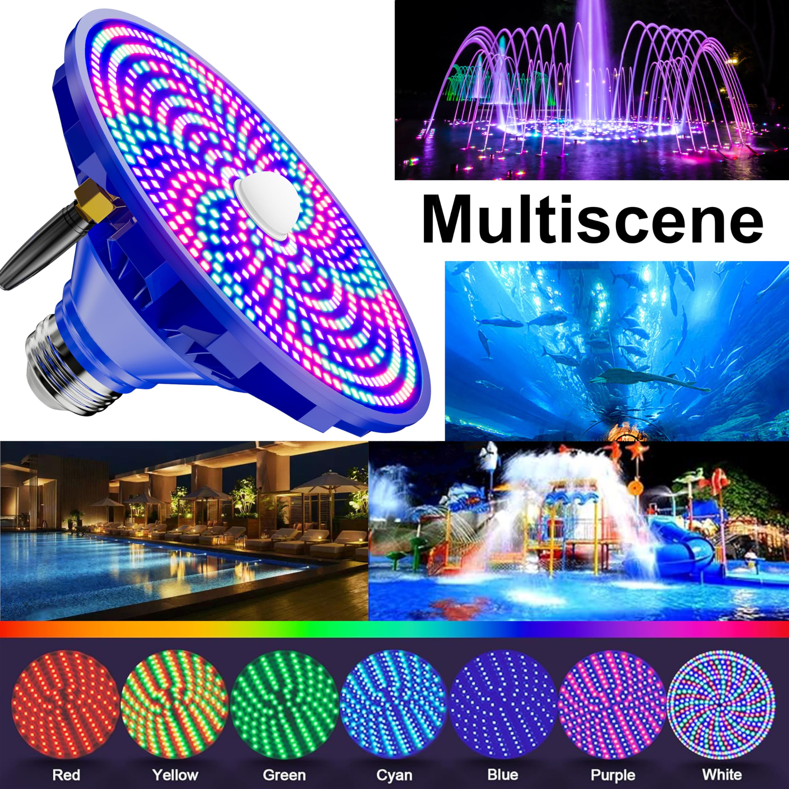 Jadisi bulb lighting backyard pool at dusk to enhance evening atmosphere