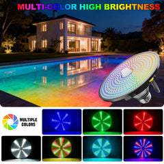 jadisi underwater night scene showing colorful pool ambiance for entertaining
