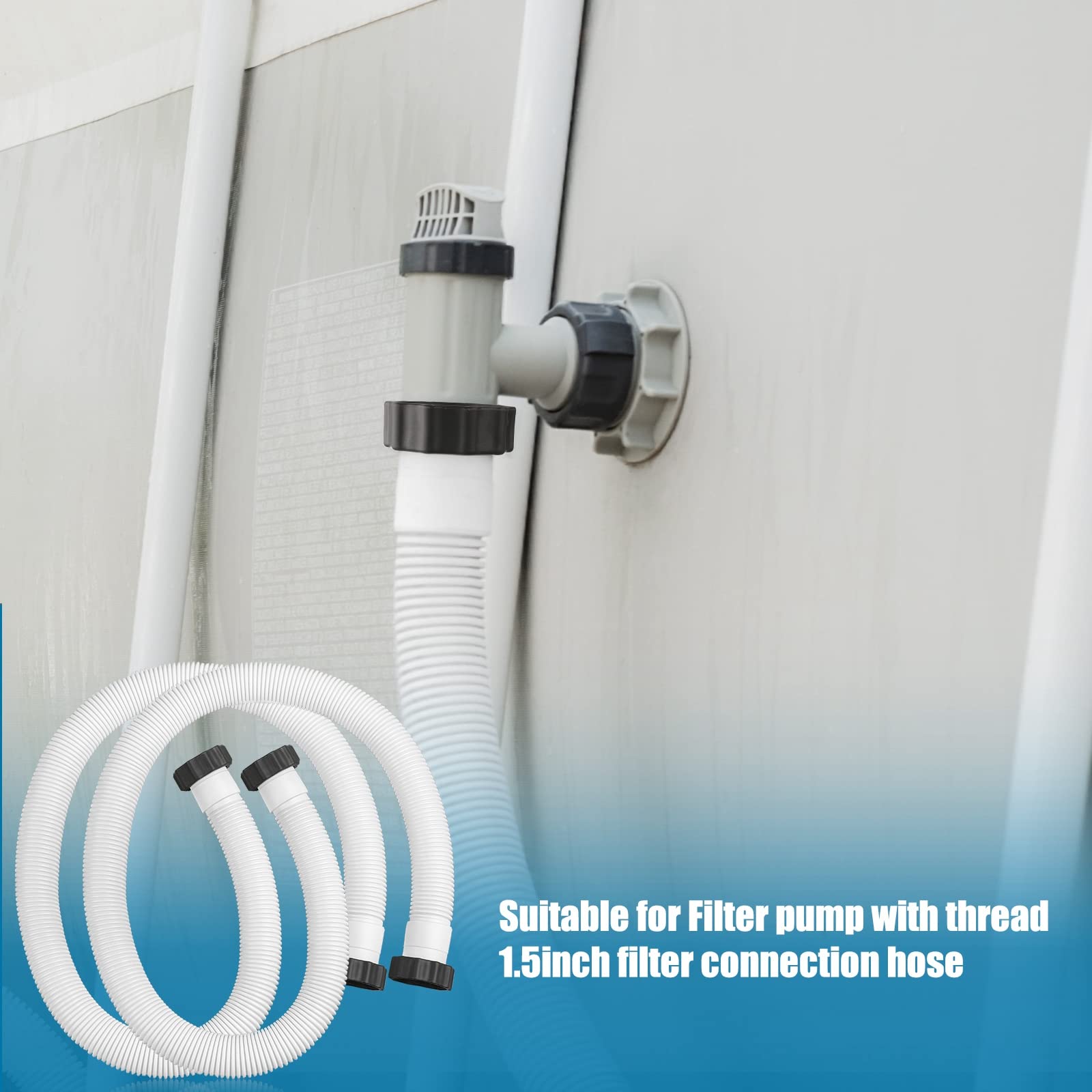 Jadive hoses and adapters stored neatly illustrating compact off-season storage