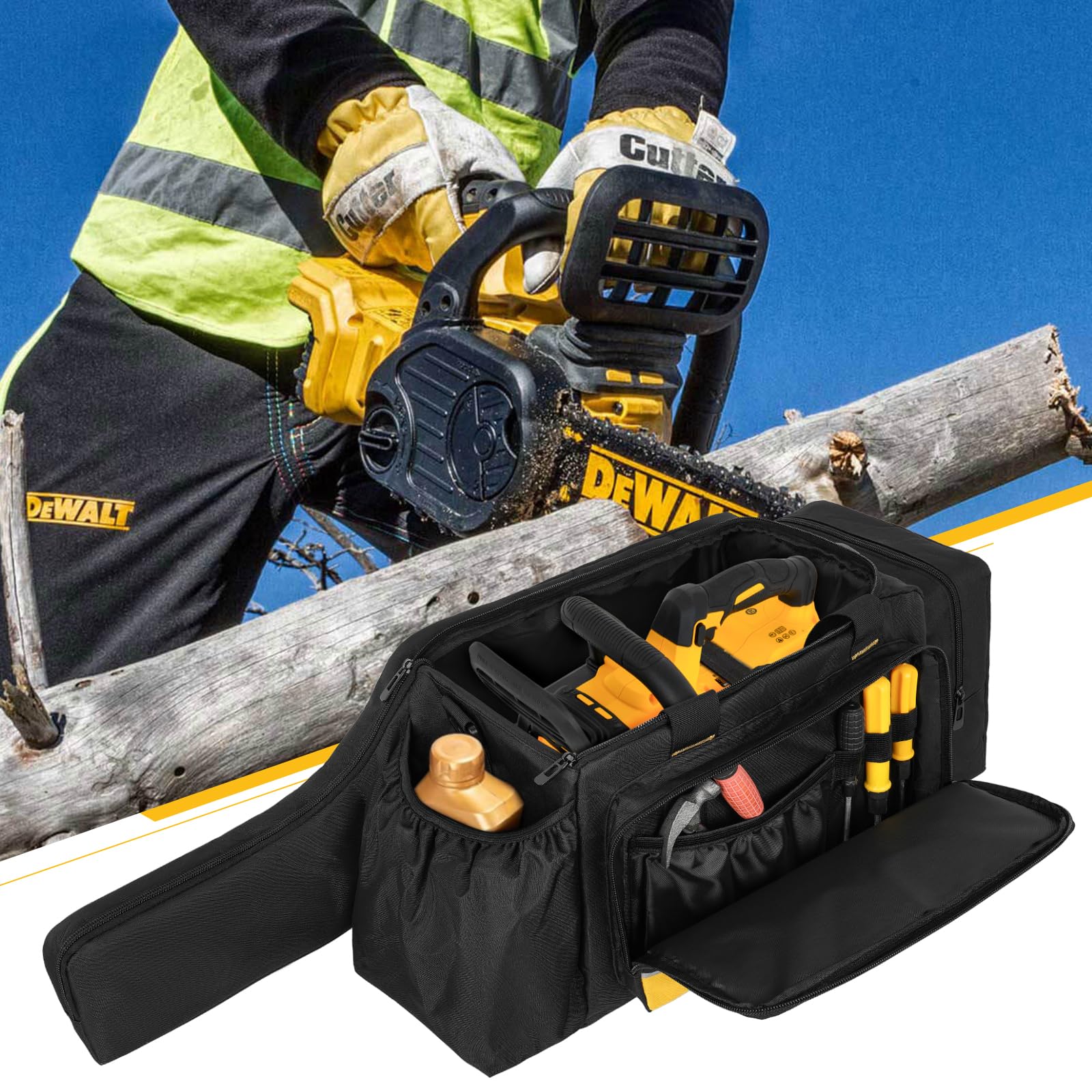 Jaffzora bag next to ruler showing size for quick fit verification