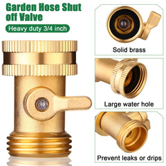 JaGely close-up of solid brass valve body highlighting corrosion resistance and durable finish