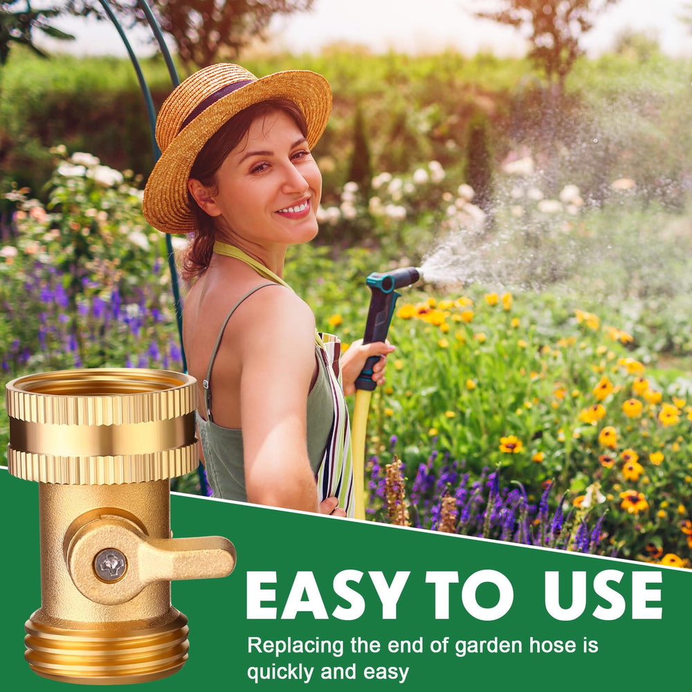 JaGely valve handle being turned to show easy on/off control and comfortable grip