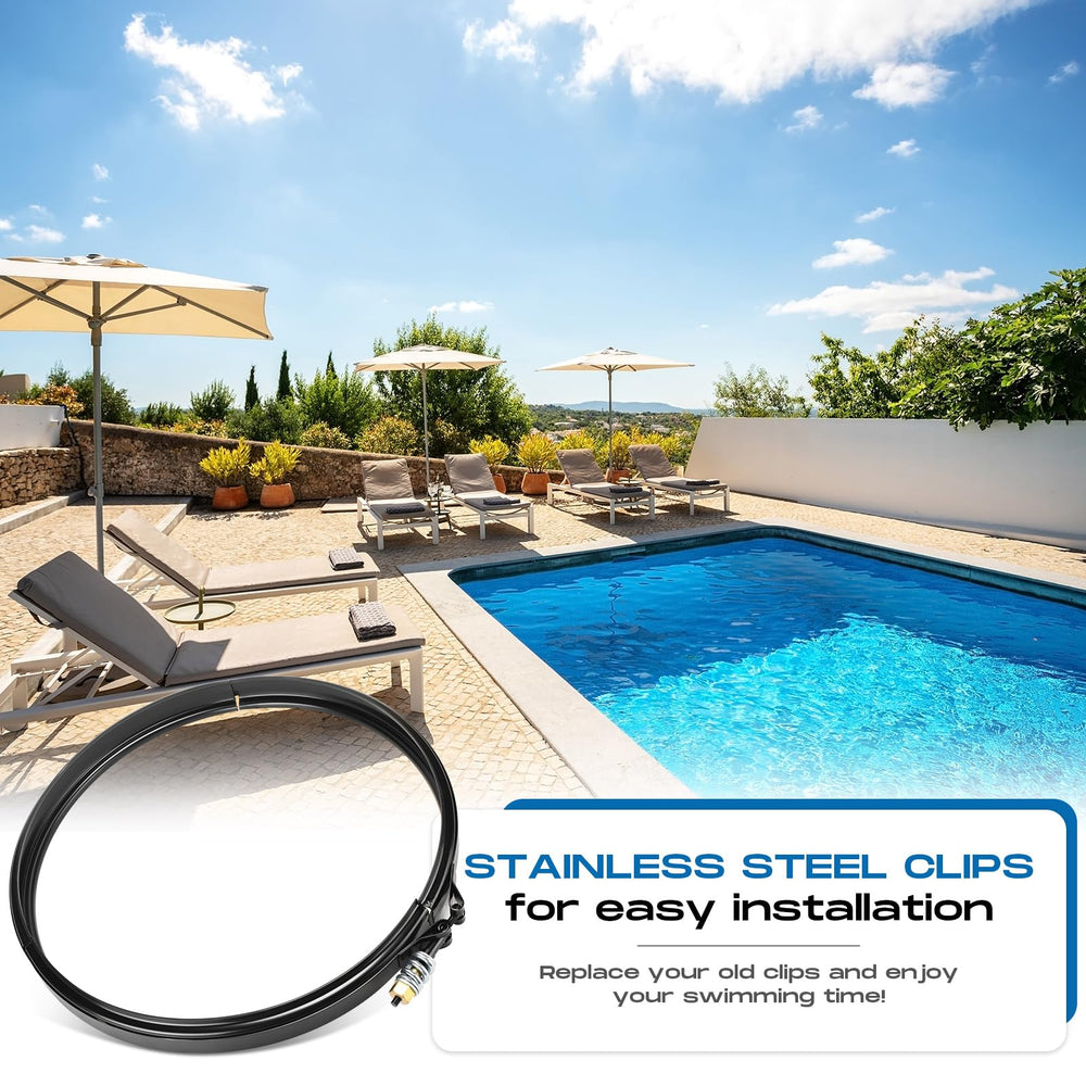 JaGely clamp kit on pool equipment pad showing easy DIY maintenance benefit