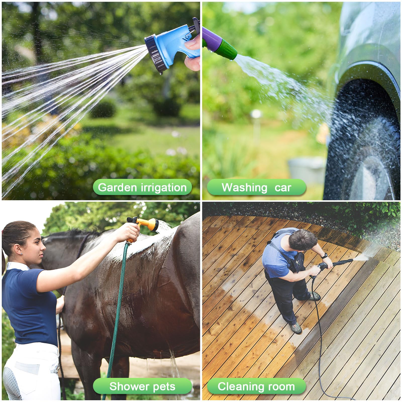 JaGely hand-held nozzle showing scale and comfortable handling